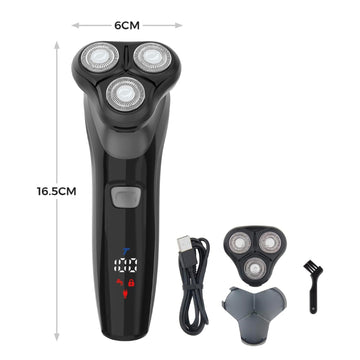 Carmen Men’s 3 Head Rotary Cordless Electric Shaver