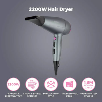 Carmen 2200W 3 Heat 2-Speed Hair Dryer