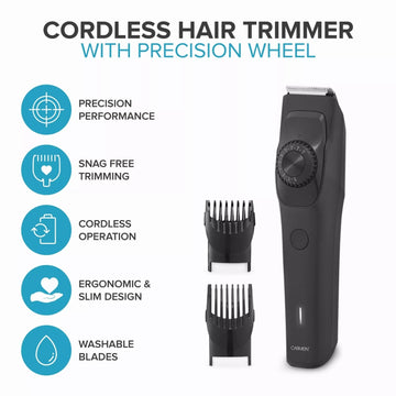 Carmen Men’s Signature Black Cordless Hair Trimmer