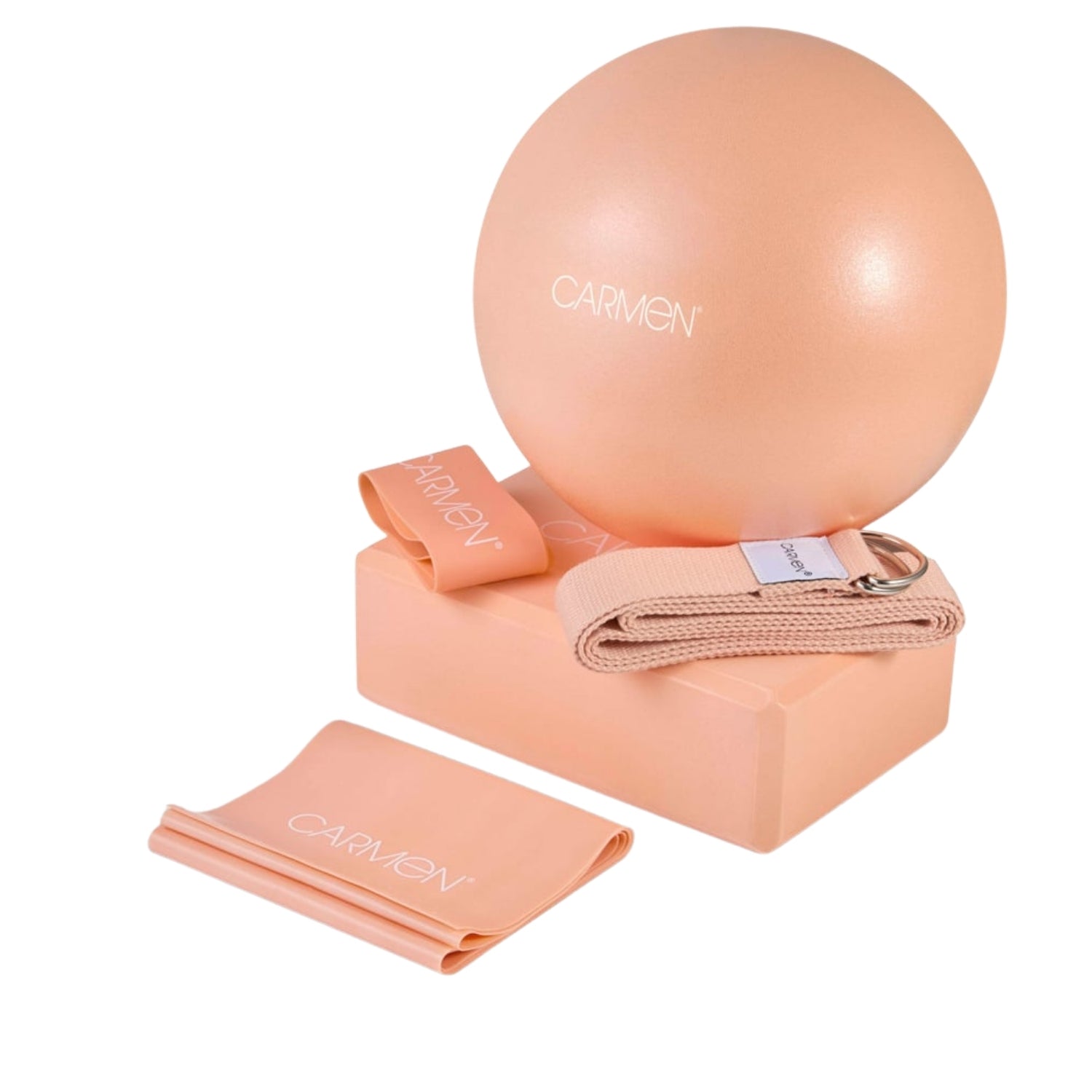 Carmen 5-Piece Peach Yoga Starter Kit