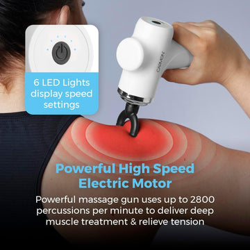 Carmen Cordless White Mini Massage Gun