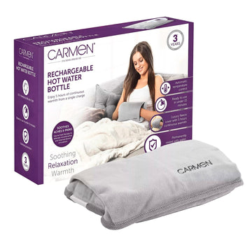 Carmen Rechargeable Grey Hot Water Bottle