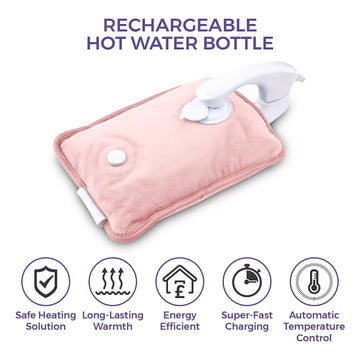 Carmen Rechargeable Pink Hot Water Bottle