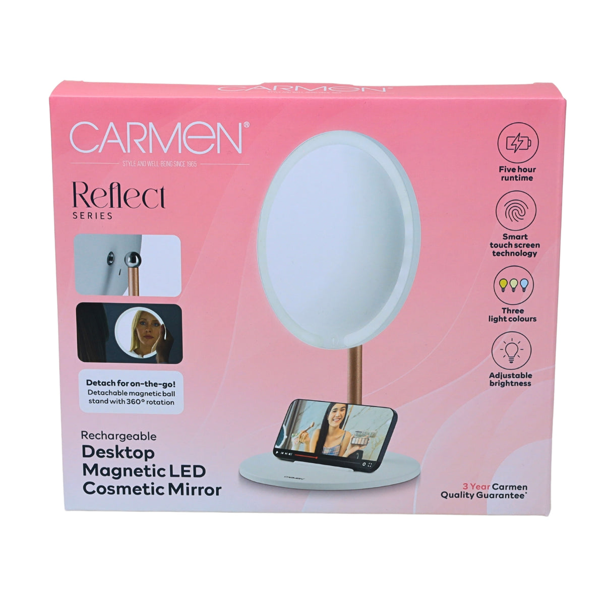 Carmen Desktop LED Makeup Mirror