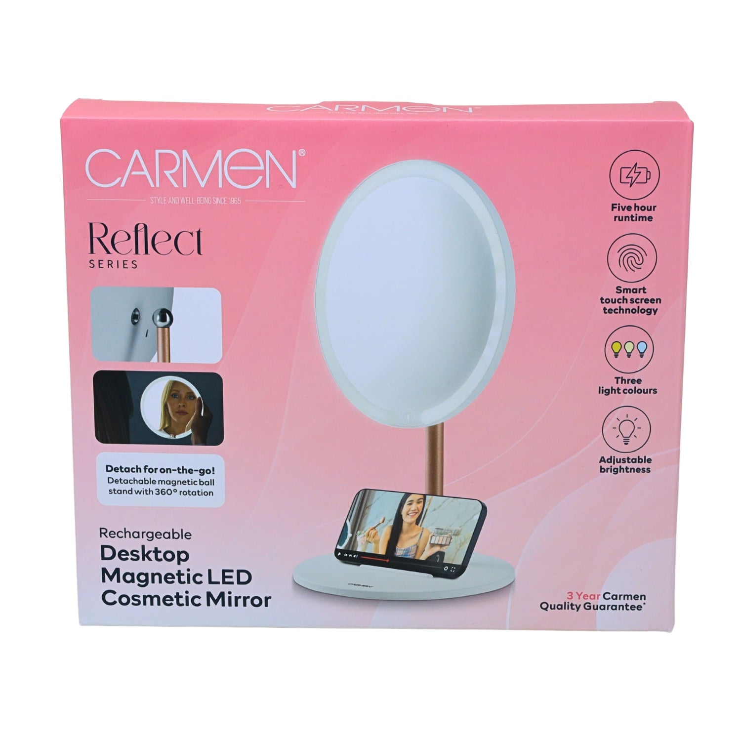 Carmen Desktop LED Makeup Mirror