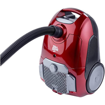 Dirt Devil 3.5L Red Silver Cylinder Vacuum Cleaner