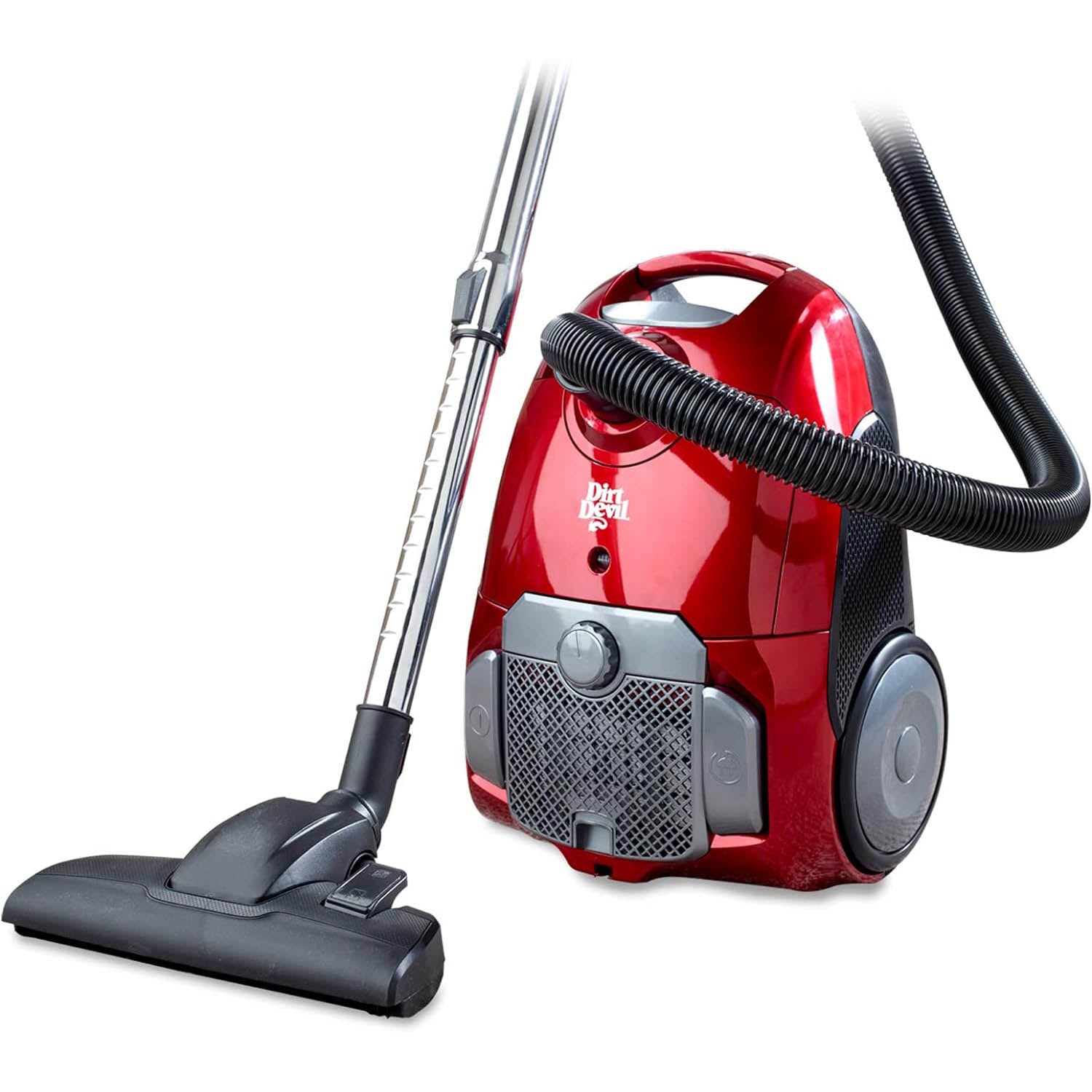 Dirt Devil 3.5L Red Silver Cylinder Vacuum Cleaner