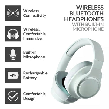 Green Wireless Foldable Bluetooth Headphone