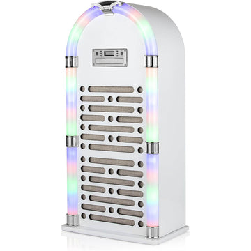Itek White Multifunction Bluetooth Jukebox With CD Player