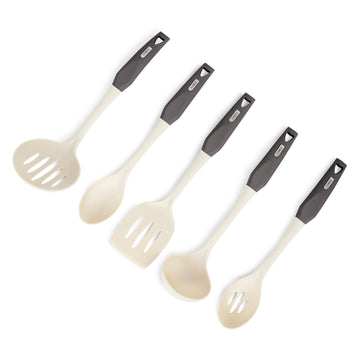 Tower 5 Piece Nylon Slotted Solid Cooking Utensil Set