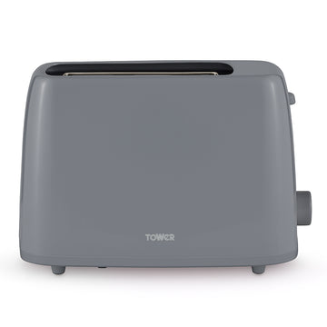 Tower 650W Grey 2-Slice Toaster