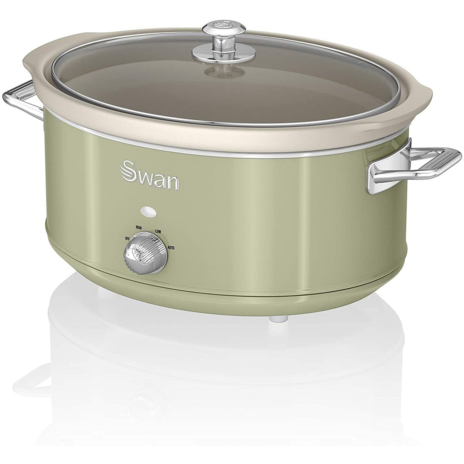 Swan Retro 6.5 Litre Green Slow Cooker