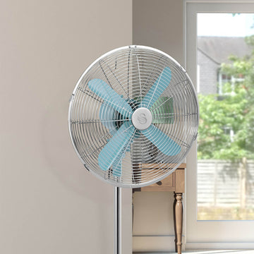 Swan Retro Blue 16 Inch Stand Fan