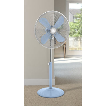 Swan Retro 16 Inch Blue Stand Fan