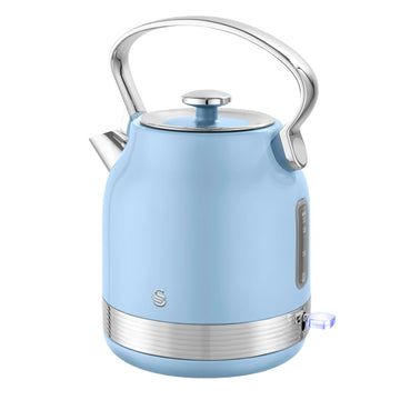 Swan Retro Traditional Kettle Electric 1.7L Blue