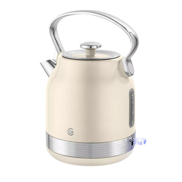 Swan Retro Traditional Kettle Electric 1.7L Chantilly Cream