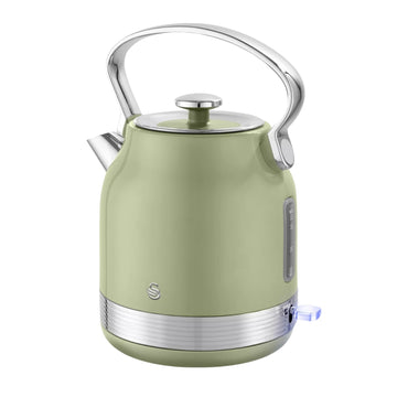 Swan Retro Traditional Kettle Electric 1.7L Green