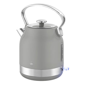 Swan Retro Traditional Kettle Electric 1.7L Grey