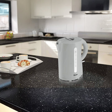 Swan 1.7 Litre Grey Cordless Kettle