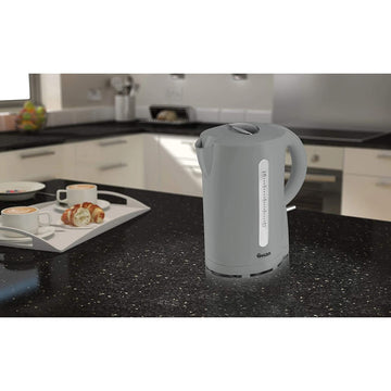 Swan 1.7 Litre Grey Cordless Kettle