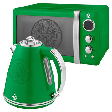 Swan Official Celtic FC Green 1.5L Electric Kettle & 20L Microwave