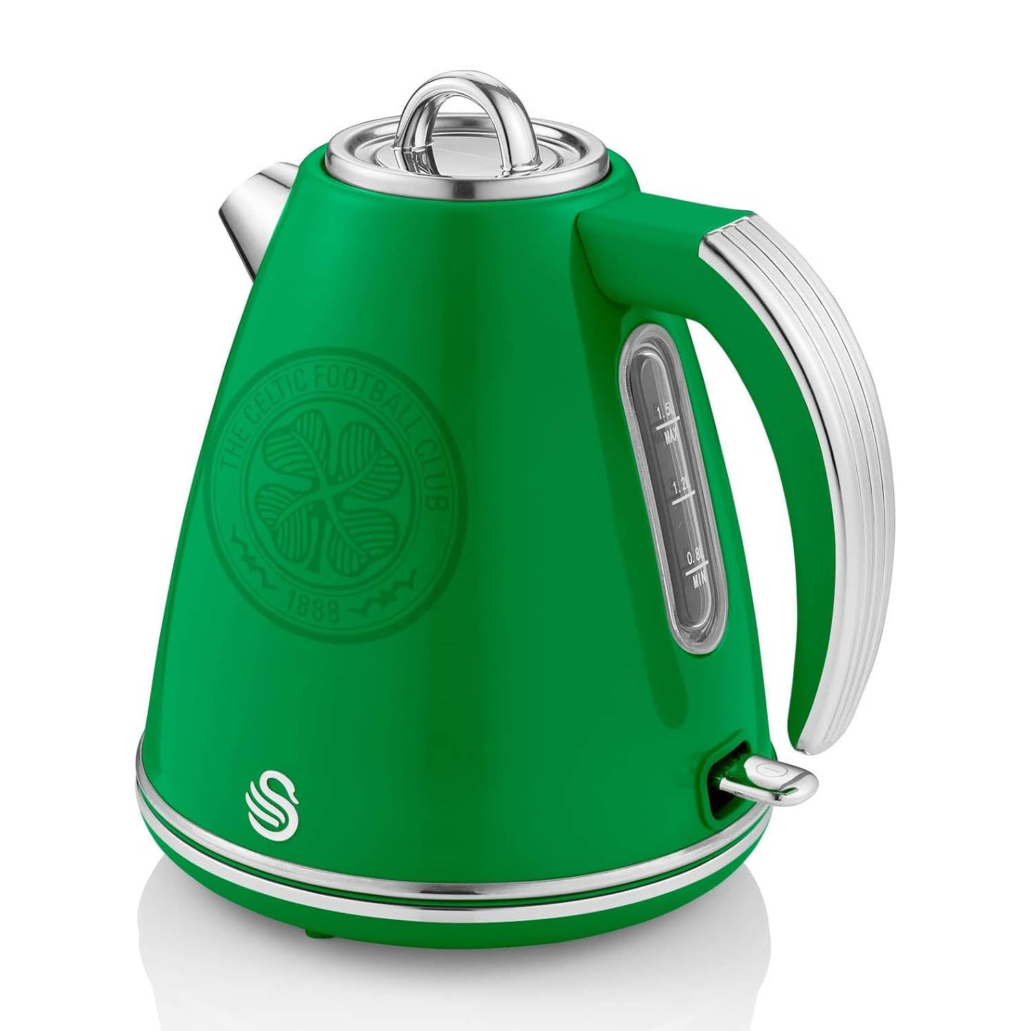 Swan Celtic Football Club Green 1.5L Electric Kettle