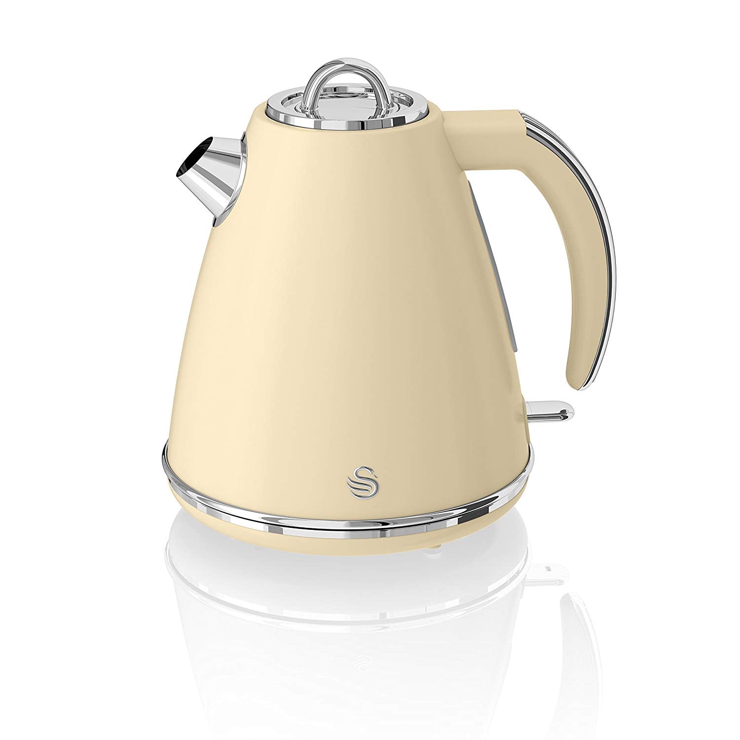 Swan 3000W 1.5L Retro Cream Cordless Electric Kettle