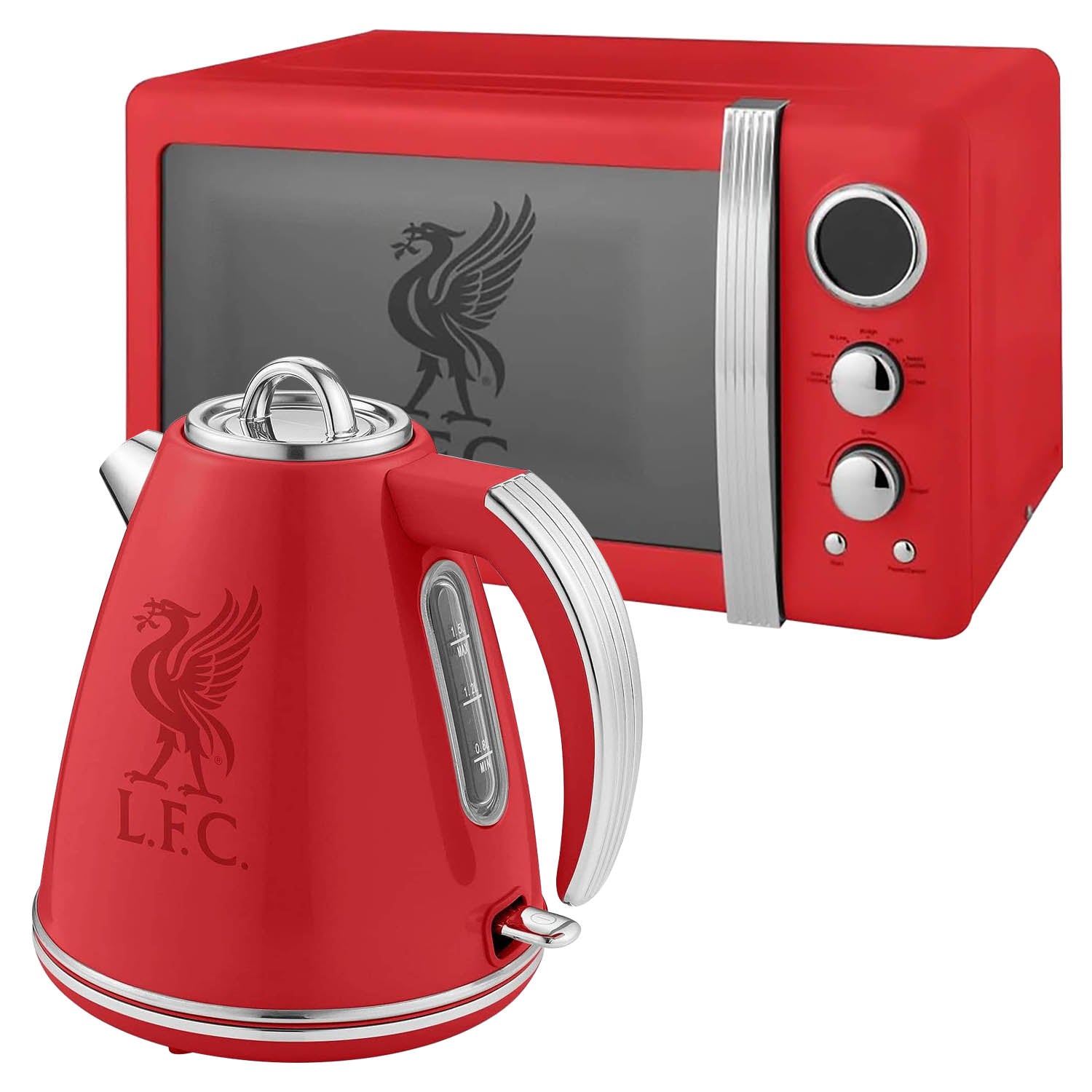 Swan Official Liverpool FC Red 20L Microwave & 1.5L Electric Kettle