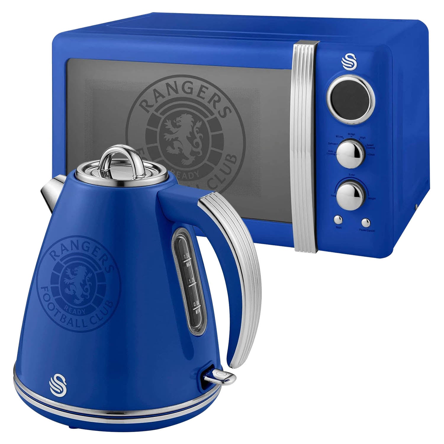 Swan Official Rangers FC Blue 1.5L Electric Kettle & 20L Microwave