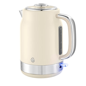 Swan Retro 1.7L Cream Cordless Electric Kettle