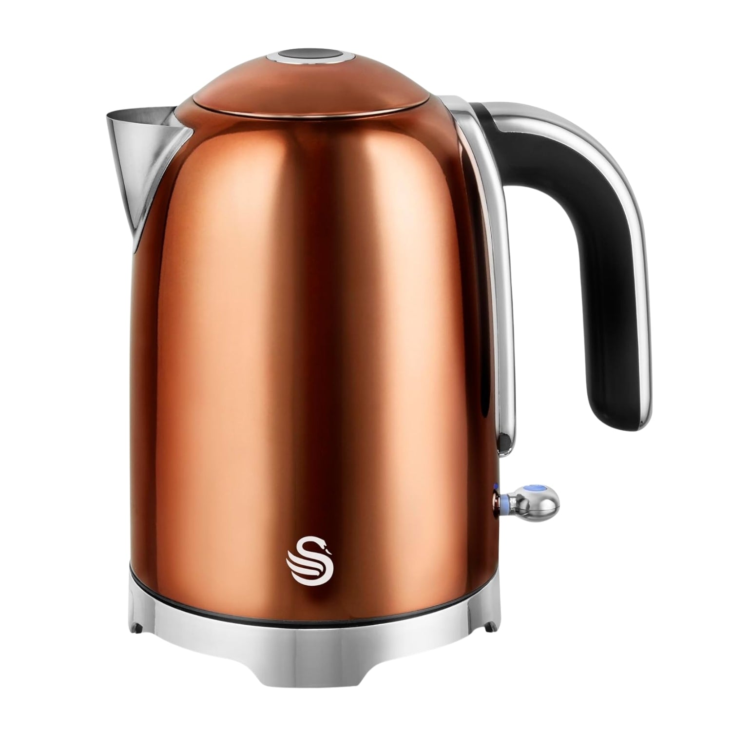 1.7L Stainless Steel 3000W Copper Swan Solace Electric Kettle