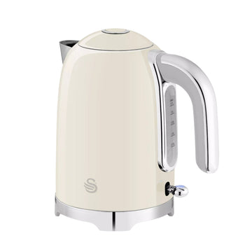 1.7L Stainless Steel 3000W Cream Swan Solace Electric Kettle