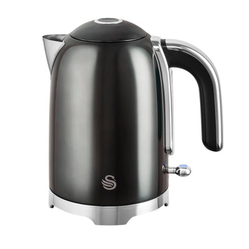 1.7L Stainless Steel 3000W Graphite Swan Solace Electric Kettle