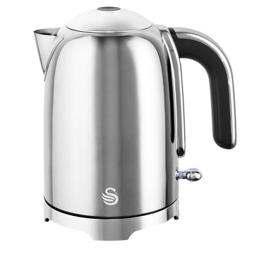 1.7L Stainless Steel 3000W Silver Swan Solace Electric Kettle