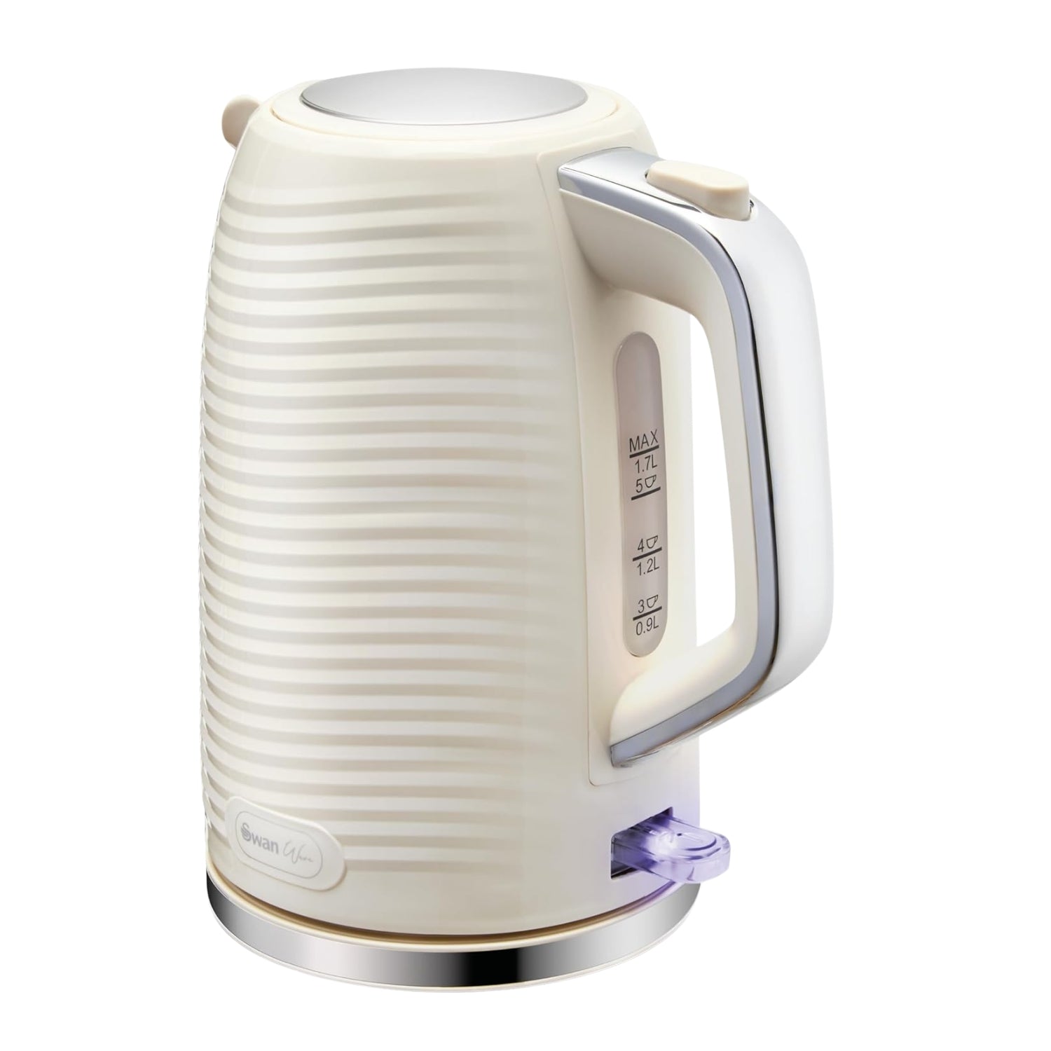 Swan Wave 1.7L Textured Cream Cordless Kettle