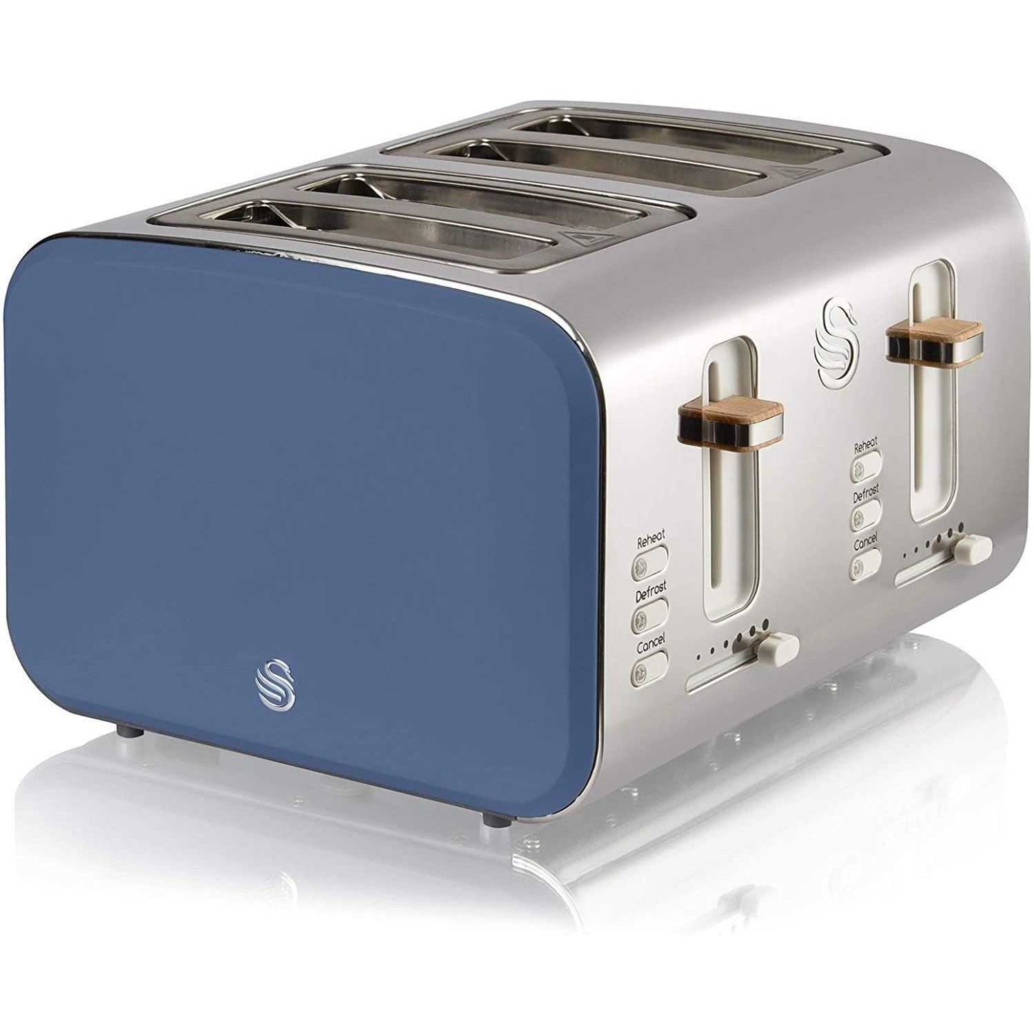 Swan Nordic Style 4 Slice 1500W Blue Toaster