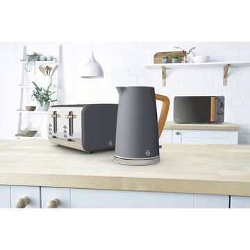 Swan 1500W Grey 4 Slice Nordic Toaster