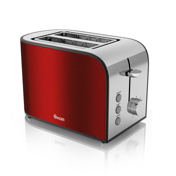Swan Red 2 Slice Toaster