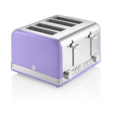 Swan Retro 4 Slice 1600W Purple Toaster