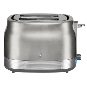 Swan Retro Stainless Steel 2-Slice Toaster
