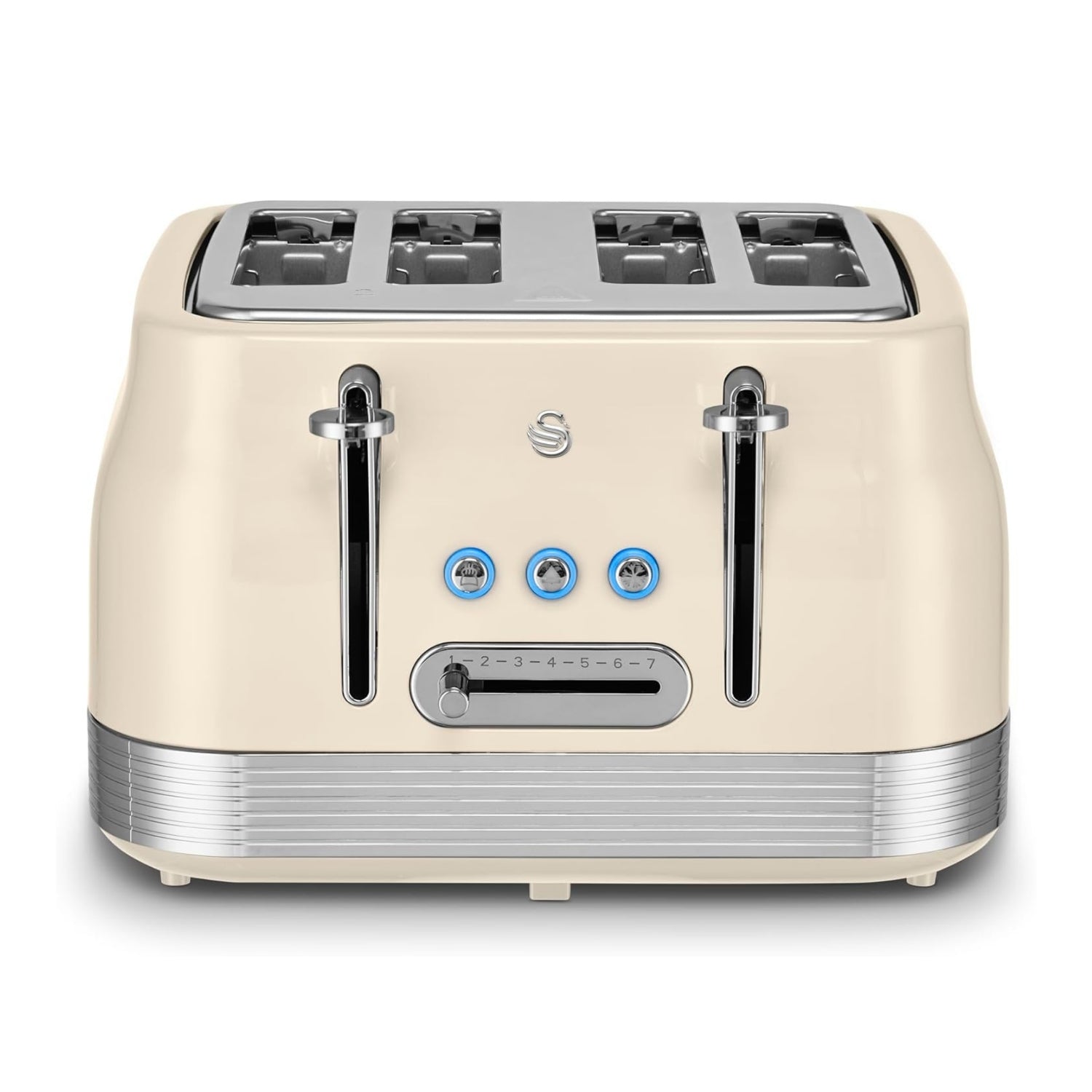 Swan Retro 1860W 4-Slice Toaster Cream