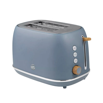Swan Fjord Grey Matt 800W  2-Slice Toaster