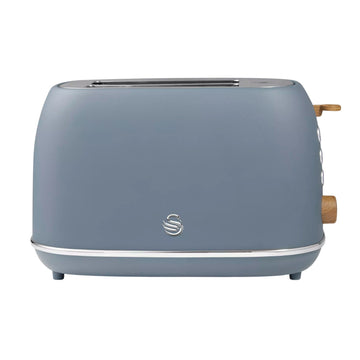 Swan Fjord Grey Matt 800W  2-Slice Toaster