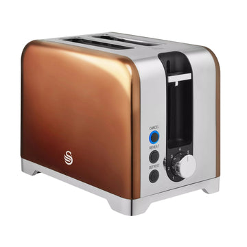 930W Copper Swan Solace 2-Slice Toaster