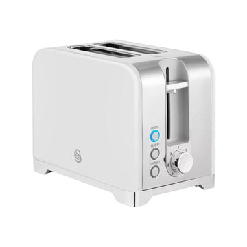 Swan Solace 930W 2-Slice Stainless Steel Toaster White