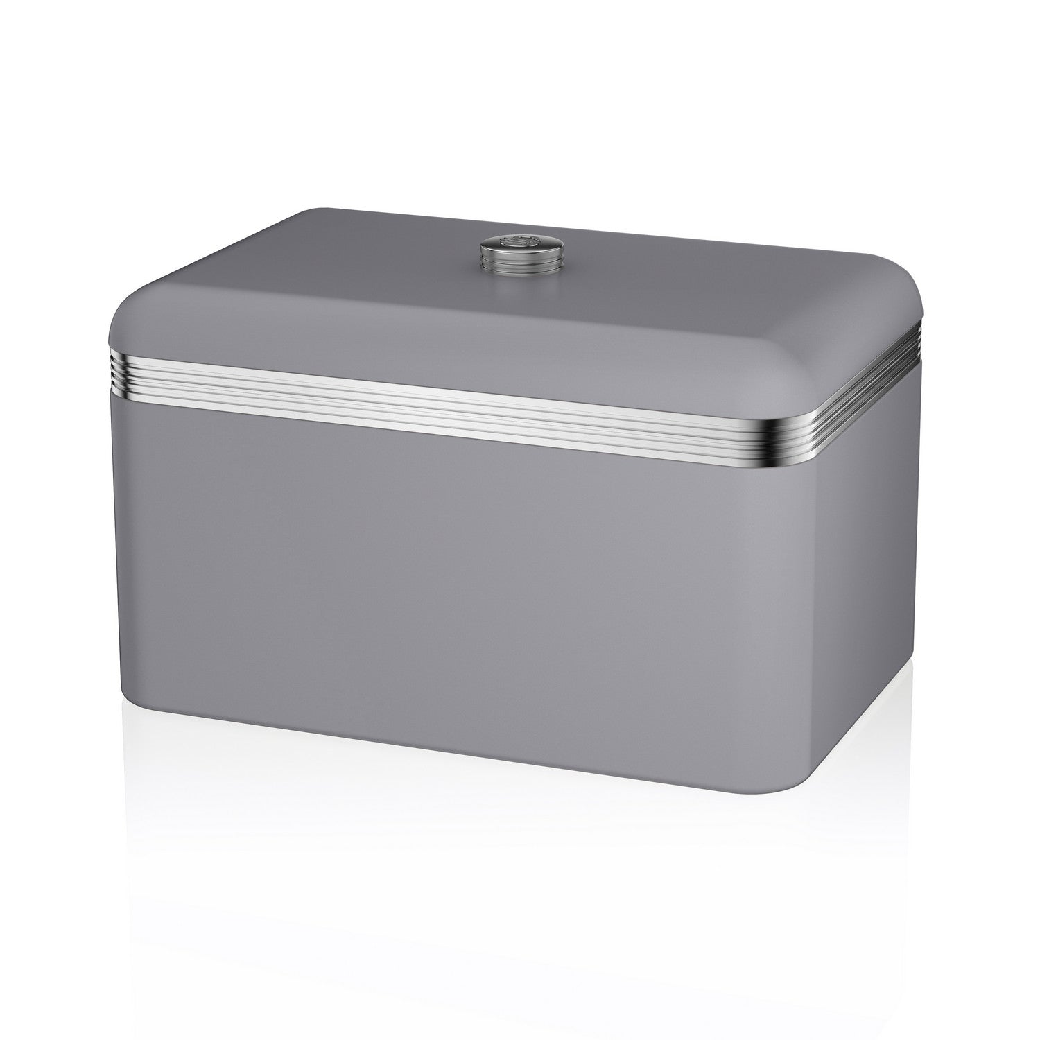 Swan Retro Grey Bread Bin Canister