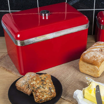 Swan Retro Red Bread Bin Canister