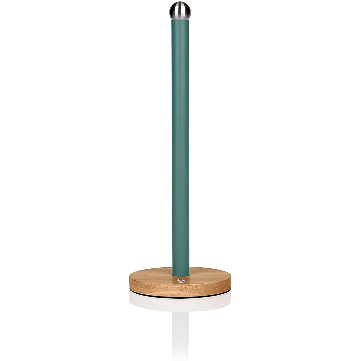 Swan Nordic Style Green Towel Pole with Bamboo Base