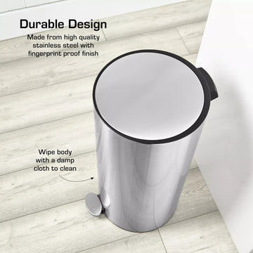 Swan 30L Stainless Steel Pedal Bin