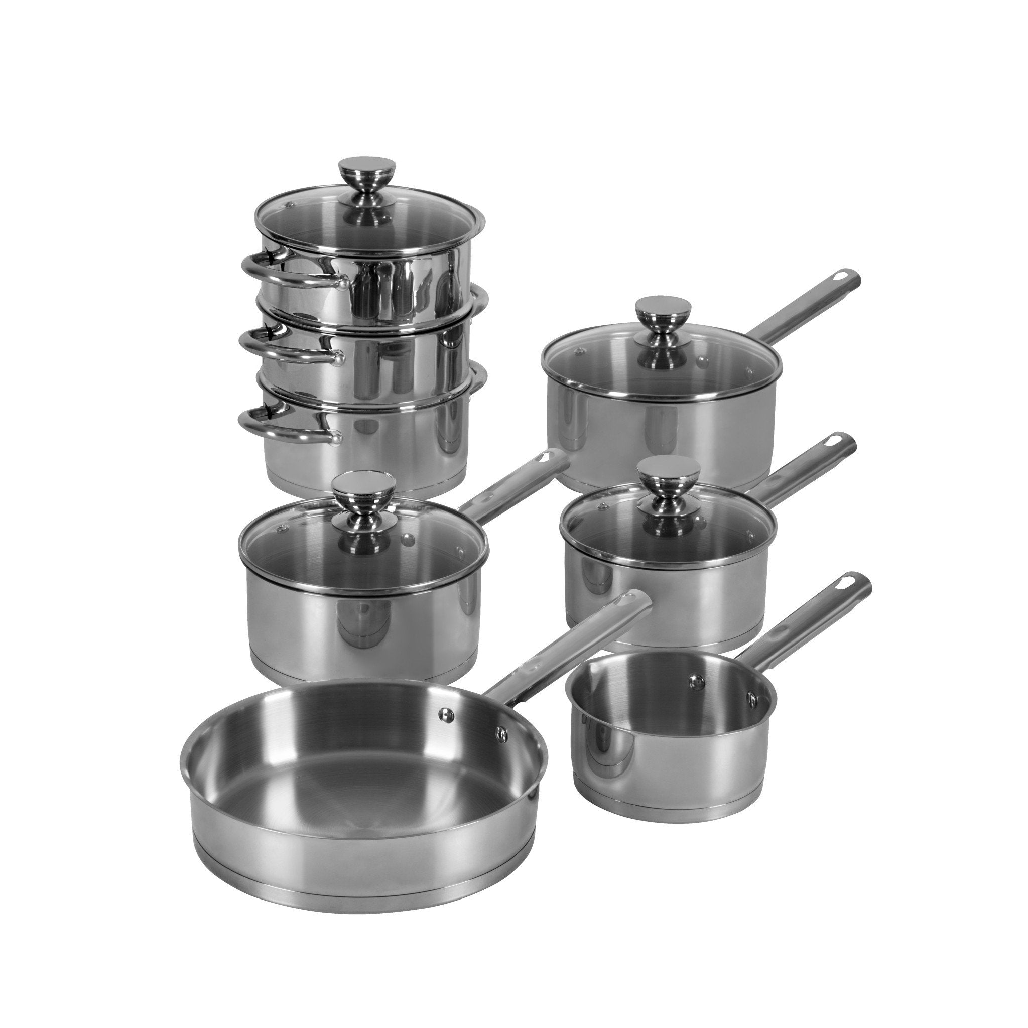 Swan 8Pc Stainless Steel Induction Ready Cookware Set